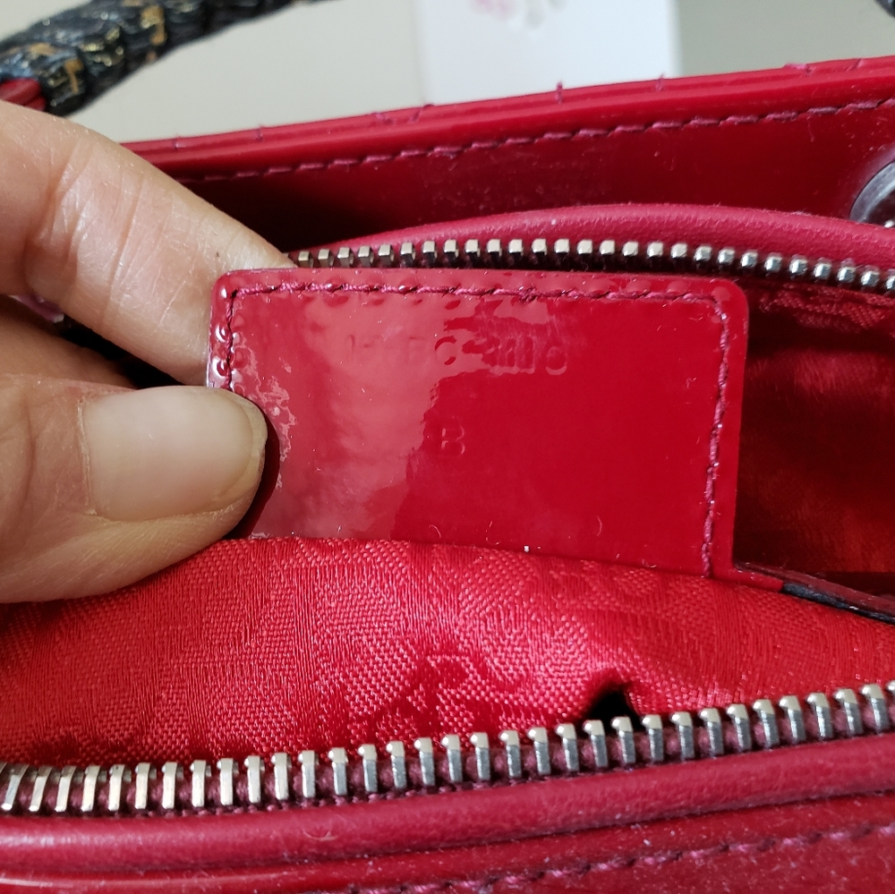 Lady Dior Red Patent Leather large Bag. No offer. - Picture 10 of 11